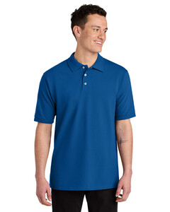 Jerzees 443M Blue-Unisex Premium Ring Spun Cotton Pique Sport Shirt Blue