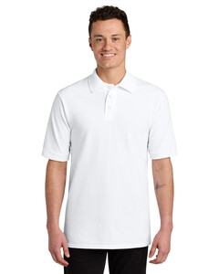 Jerzees 443M White-Unisex Premium Ring Spun Cotton Pique Sport Shirt White