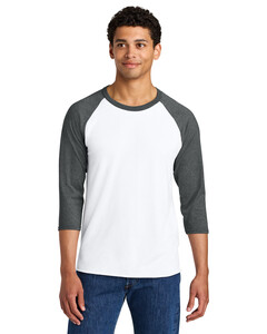 Jerzees 560R White-Unisex Premium Blend Combed Ring Spun 3/4-Sleeve Raglan  White