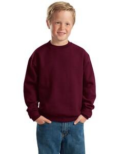 Jerzees 562B Maroon-Youth NuBlend  Crewneck Sweatshirt Maroon