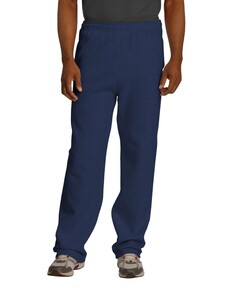 Jerzees 974MP Navy-NuBlend Open Bottom Pant with Pockets Navy