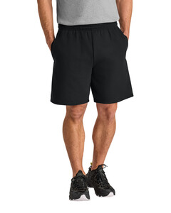 Jerzees 978MP Black-Unisex NuBlend Pocketed Sweat Shorts Black