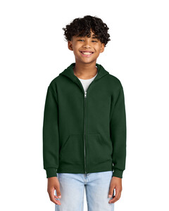 Jerzees 993B Green-Youth NuBlend Zip-Up Hoodie Green
