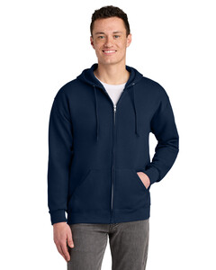Jerzees 993M Navy-NuBlend  Zip-Up Hoodie Navy