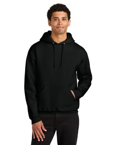 Jerzees H12M Black-Jerzees Rugged Unisex Hooded Sweatshirt  Black