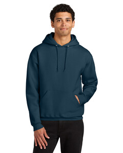 Jerzees H12M Navy-Jerzees Rugged Unisex Hooded Sweatshirt  Navy