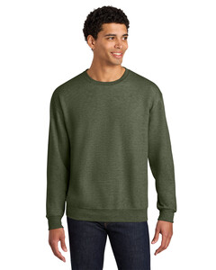 Jerzees IC48M Green-Ultimate Unisex CVC Ring Spun Crewneck Sweatshirt Green
