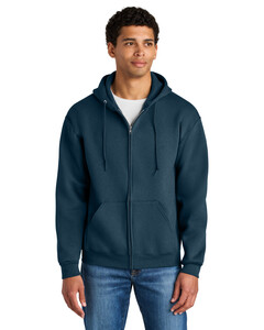 Jerzees Z12M Navy-Rugged Unisex Full-Zip Hooded Sweatshirt Navy
