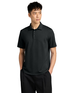 Mercer+Mettle MM1040 Black-Lite Spacer Polo Black