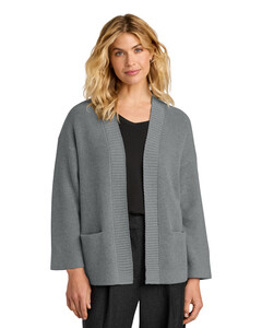 Mercer+Mettle MM3021 Gray-Women's Open Cardigan Gray