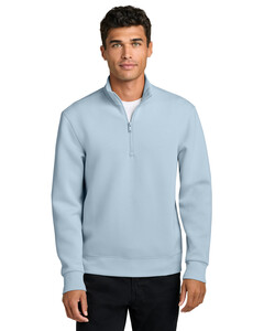 Mercer+Mettle MM3100 Blue-Soft Spacer 1/4-Zip  Blue