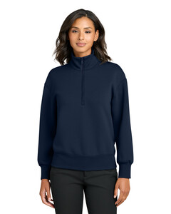 Mercer+Mettle MM3101 Navy-Women's Soft Spacer 1/4-Zip Navy