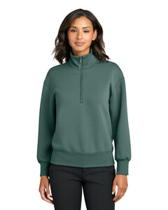 Mercer+Mettle MM3101 Blue-Green-Women's Soft Spacer 1/4-Zip Blue-Green