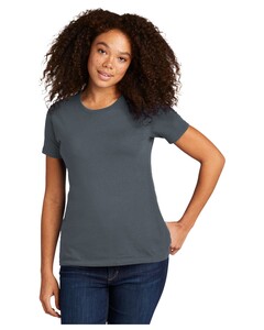 Women's Cotton Boyfriend Tee Navy Next Level Apparel 3900 Navy
