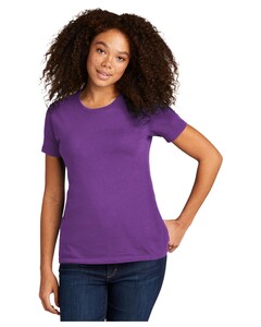 Women's Cotton Boyfriend Tee Purple Next Level Apparel 3900 Purple
