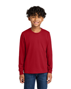 Next Level Apparel NL3311 Red-Youth Cotton Long Sleeve Tee Red