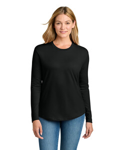 Next Level Apparel NL3911 Black-Women's Cotton Relaxed Long Sleeve Tee Black