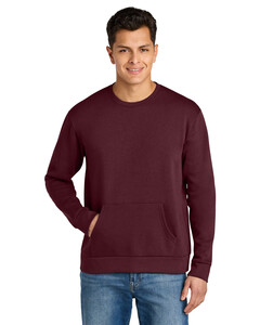 Next Level Apparel NL9001 Maroon-Santa Barbara Pocket Sweatshirt Maroon