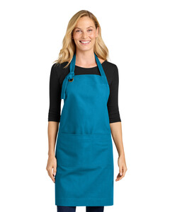Port Authority A900 Blue-Signature Heavy Twill Bib Apron  Blue