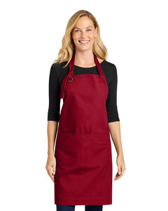 Port Authority A900 Red-Signature Heavy Twill Bib Apron  Red