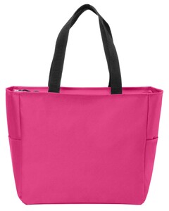 Port Authority BG410 Pink-Essential Zip Tote Pink