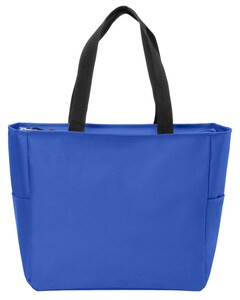 Port Authority BG410 Blue-Essential Zip Tote Blue