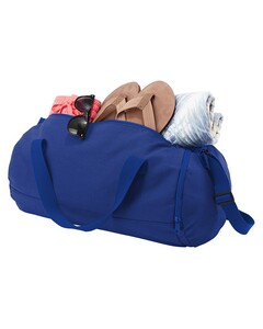 Port Authority BG814 Blue-Cotton Barrel Duffel Blue