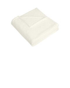 Port Authority BP37 White-Dream Plush Blanket White