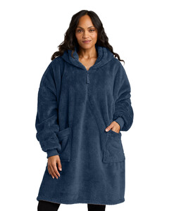 Port Authority BP42 Navy-Plush Poncho  Navy