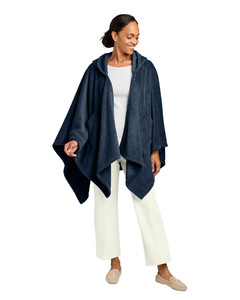 Port Authority BP44 Navy-Dream Plush Open Hoodie Navy