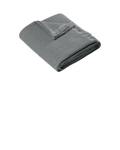 Port Authority BP92 Gray-Waffle Throw Gray