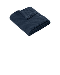 Port Authority BP92 Navy-Waffle Throw Navy