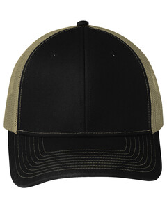 Snapback Trucker Hat Black Port Authority C112 Black