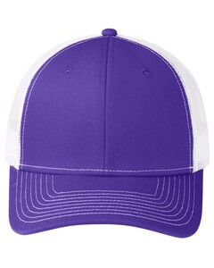 Snapback Trucker Hat Purple Port Authority C112 Purple