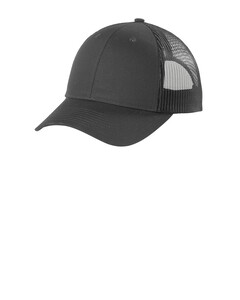 Port Authority C402LP Gray-Low-Profile Snapback Trucker Cap Gray