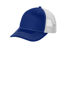 Port Authority C405 Blue-Snapback Five-Panel Trucker Cap Blue