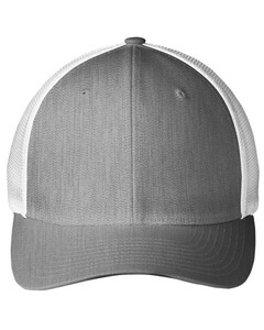 Flexfit Trucker Hat Gray Port Authority C812 Gray