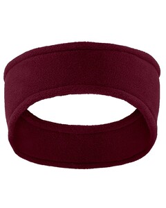 R-Tek Stretch Fleece Headband. Maroon Port Authority C910 Maroon