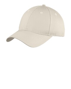 Port Authority C914 Natural-Six-Panel Unstructured Twill Dad Hat Natural