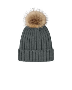 Port Authority C990 Acrylic Blend-Faux Fur Pom Beanie Acrylic Blend
