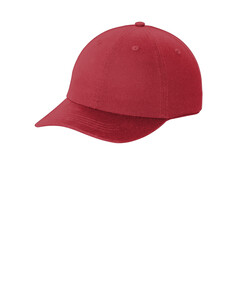 Port Authority CP78 Red-Washed Twill Dad Hat Red
