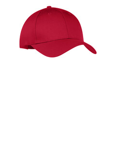 Port Authority CP80 Red-Six-Panel Twill Cap Red