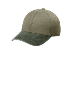 Port Authority CP83 Brown-Two-Tone Pigment-Dyed Cap Brown