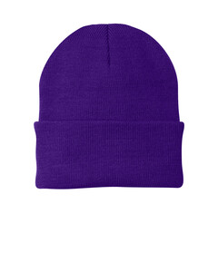 Port Authority CP90 Purple-Knit Beanie Purple