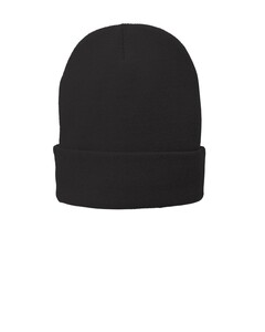 Port Authority CP90L Black-Fleece-Lined Beanie Black
