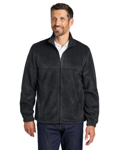 Port Authority F190 Black-Plush Fleece Full-Zip Jacket Black