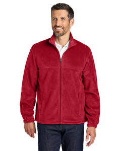 Port Authority F190 Red-Plush Fleece Full-Zip Jacket Red