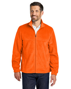 Port Authority F190 Orange-Plush Fleece Full-Zip Jacket Orange