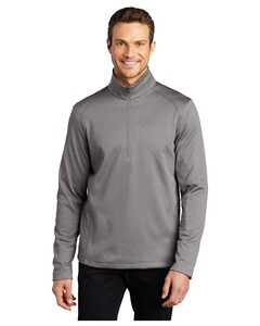 Port Authority F248 Gray-Diamond Heather Fleece 1/4-Zip Pullover Gray