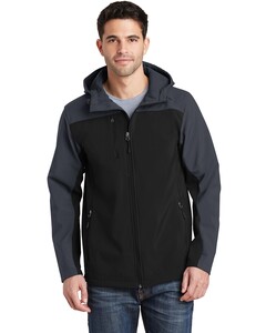 Hooded Core Soft Shell Jacket Black Port Authority J335 Black